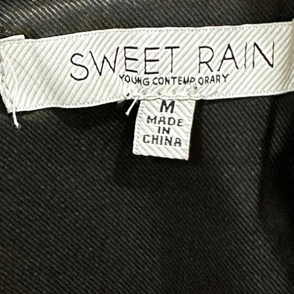 Sweet Rain Tweed Bomber Blazer Size M - Picture 4 of 4
